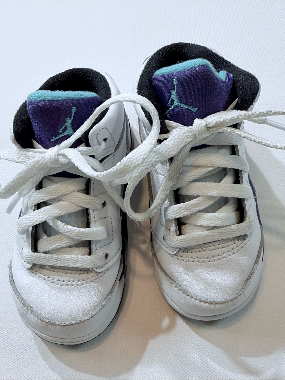 Air Jordan 5 Retro Teal/Grape Toddler Sneakers Size 6C
